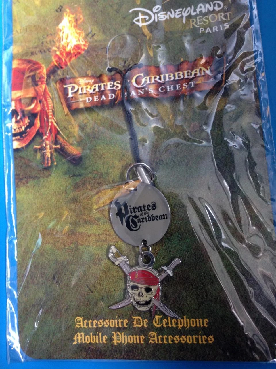 Bijou de portable ou de sac à main - pirates of the caribbean - disney - disneyl